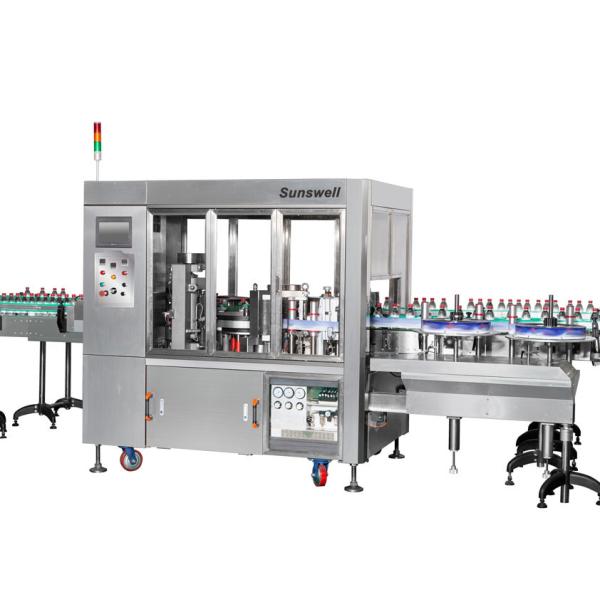 Linear Type Round And Square Bottle Labeling Machine , Sticker Applicator Machine