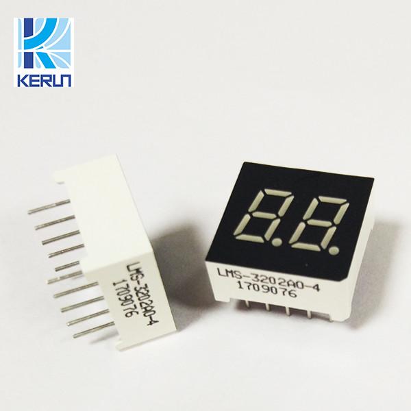 Multi Color Cathode 7 Segment LED Displays 2 Digit 0.3 Inch 10 Pins