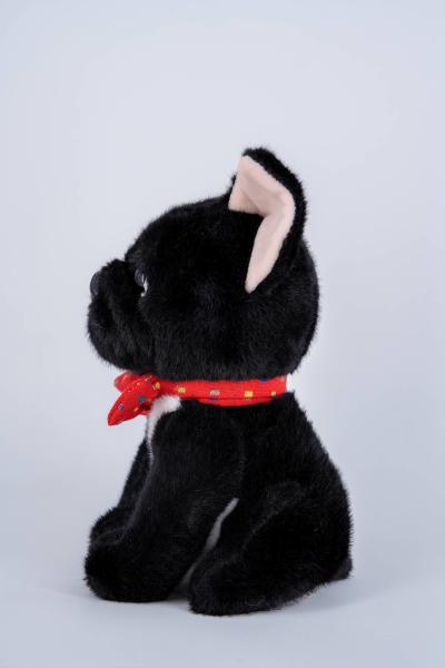 20cm Fabricant personnalisé Plush Simulation chien noir poupée animale