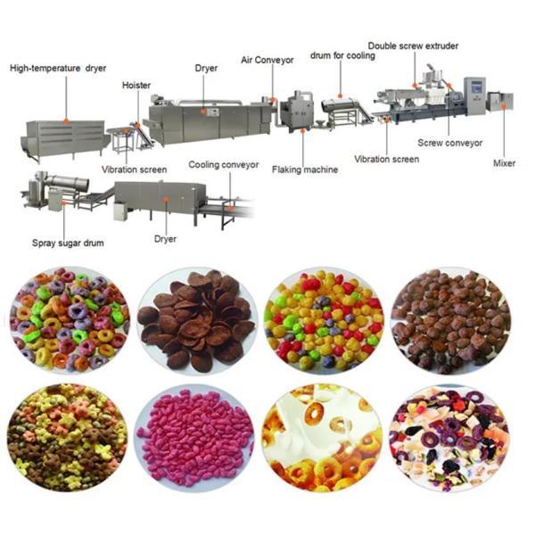 Flocos de milho dobro da extrusora de parafuso que fazem a máquina a operação fácil