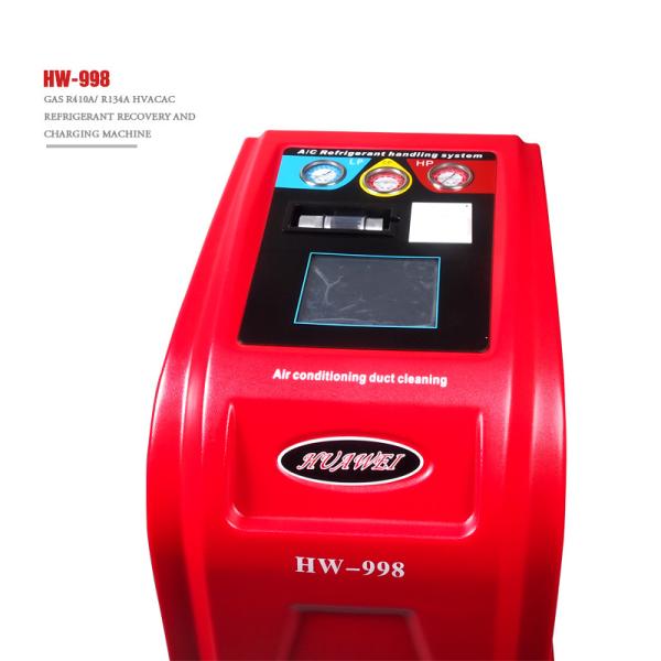 Colorful LCD Display AC Refrigerant Recovery Machine With Database