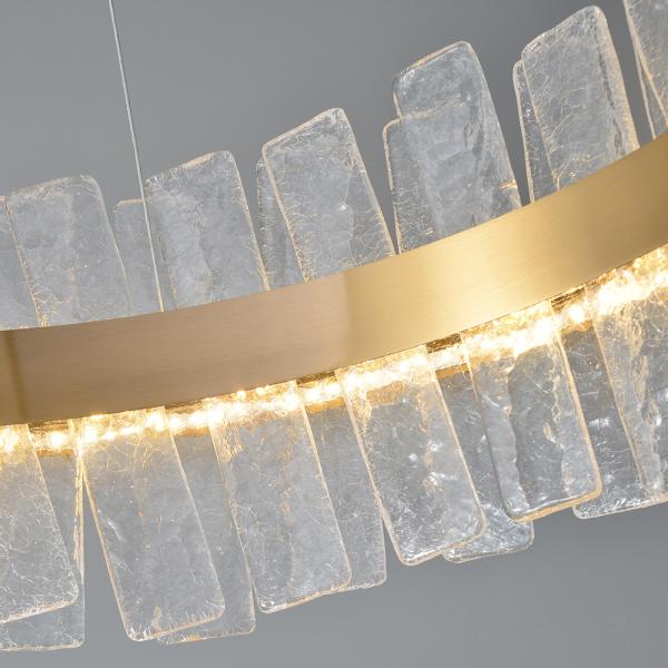 Led chandelier Living room chandeliers rectangular Kitchen fixture frosted matte glass entryway chandelier(WH-CY-195)