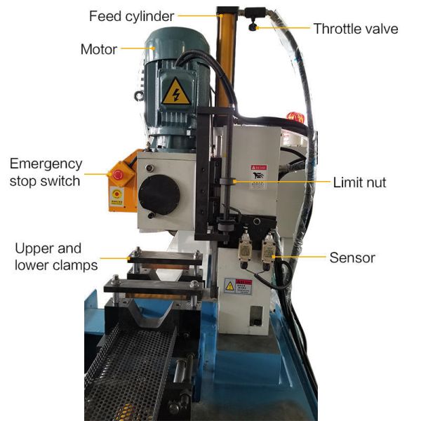 Cader 350CNCServo Automatic Feeding Small square Pipe Cutting Machine 90 Degree Pipe Cutting Machine Price Factory Direct Sales