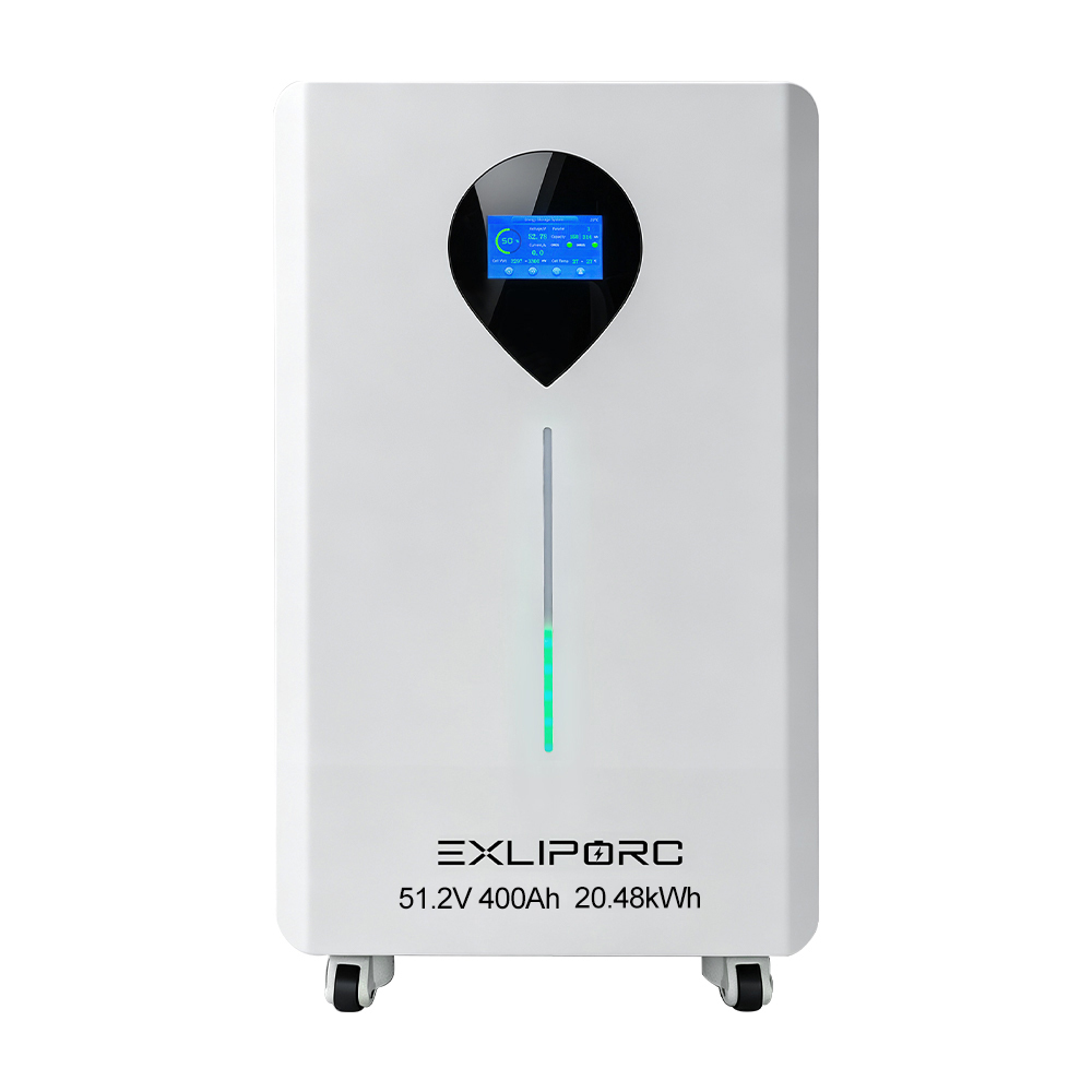  Smart 16kWh Home Battery with WiFi Bluetooth APP Monitoring, No Gateway Needed, LVB16WTC LiFePO4, EXLIPORC