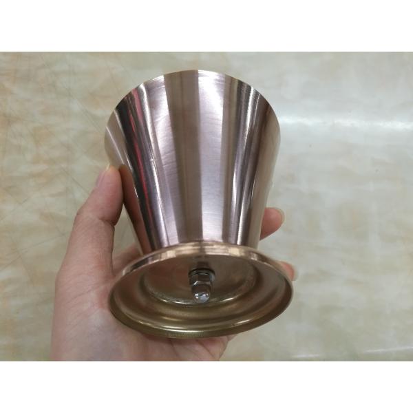 Поднял - пищевой контейнер закуски ведра картофеля фри чашки обломоков нержавеющей стали цвета золота/серебра французский