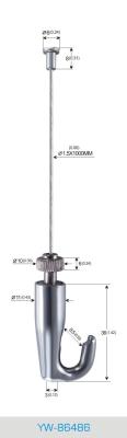 Stainless Steel Cable Gripper Art Hanging System Adjustable Height 50 Lbs Weight Capacity