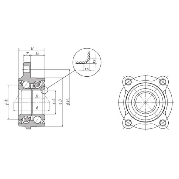 Durable Chrome Steel Wheel Hub Bearings HUB147-22 for Manufacturing Plant