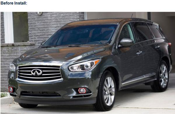 Infiniti M series front fog lights led car light replacements DRL daylight