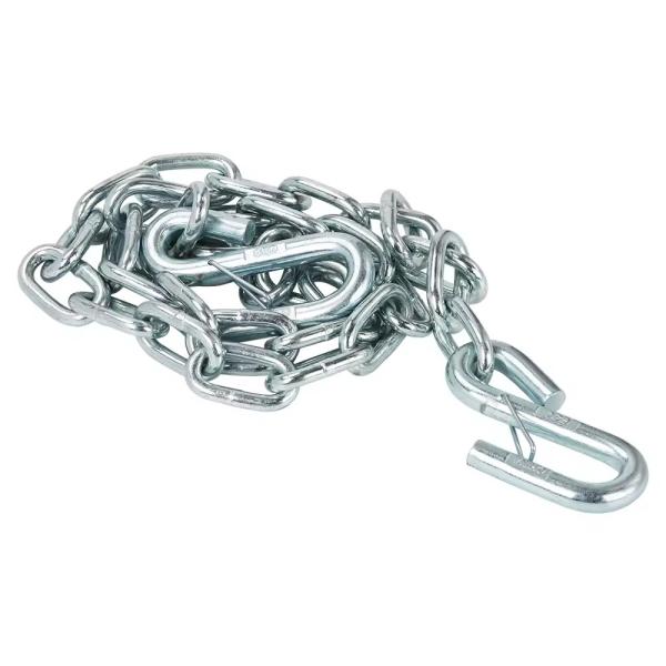 48kN Trailer Safety Chain With S Hook 0.25 Inch Diameter Nonstandard