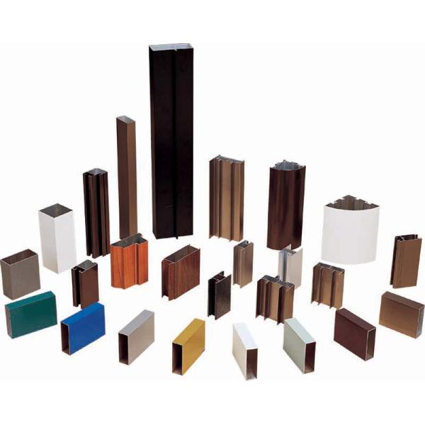 Powder Coating Standard Aluminium Extrusion Profiles / Aluminium Extruded Sections