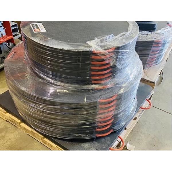 Engineering Plastic Black Round Ground Bearing HDPE Pump Truck Outrigger Pad