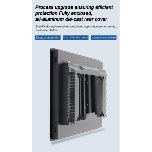 24 inch Fully-Enclosed All-aluminum Embedded Industrial Computers All-in-one Machine Touch  Control screen
