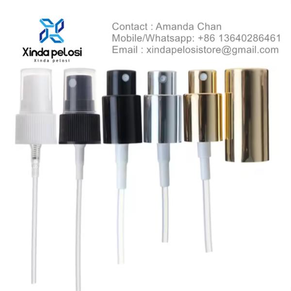 Venda Quente Custom Facial Fog Sprayer garrafa de plástico PP atomizador bomba de neblina de perfume tampa para venda