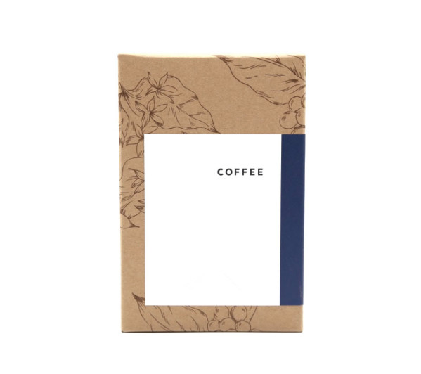 cardboard brown or printed coffee packaging bags