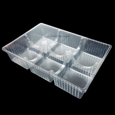 Multi Compartment Custom Transparent PET Blister Tray For Pastries And Baked Food