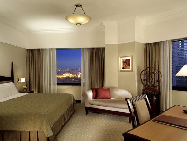 Five Star Hotel Furniture Set With Sofa / Walnut Veneer Finished Hotel Bedroom Furniture