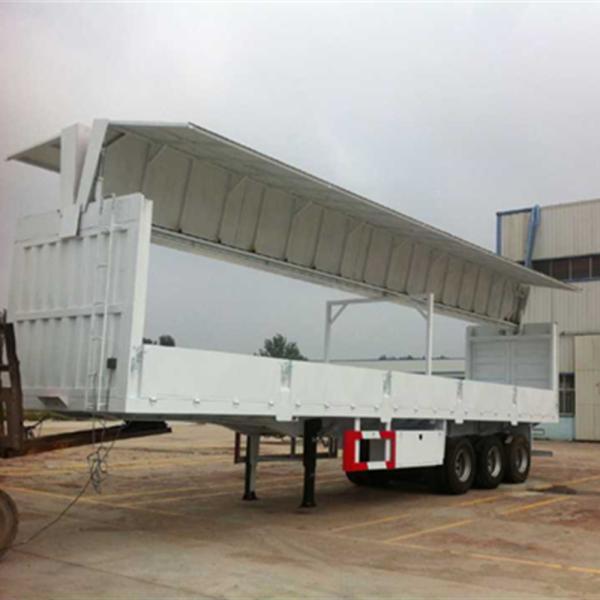 Cargo Open Special Purpose Truck , Wing Van Truck Diesel 6x4 10 Wheeler
