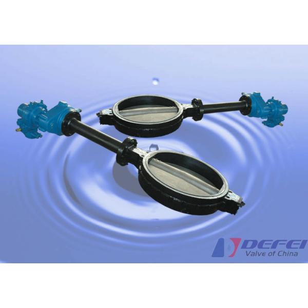 Good Seal Performance GG25 / GGG40 / GGG50 Body Wafer Butterfly Valve Extended Bonnet