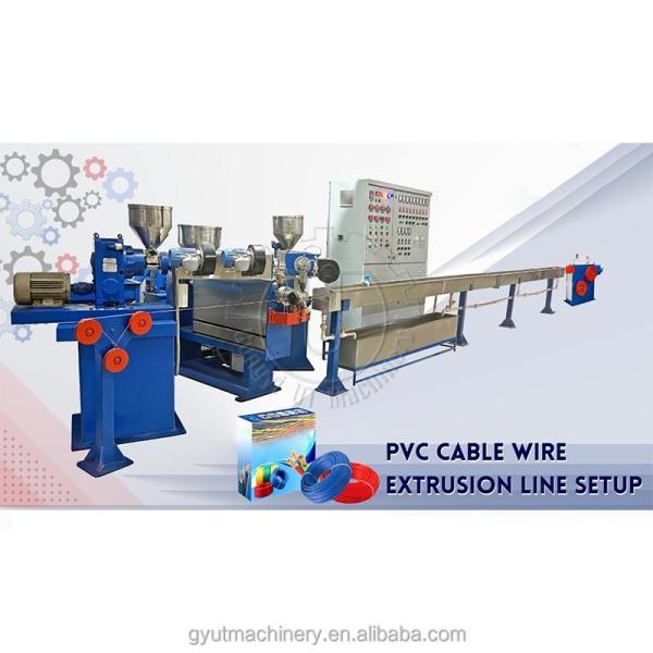 Single-screw Design Electric Copper Wire Cable Machines for PVC Cable Production