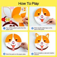 5 métier animal jetable Kit For Holiday And Party de plaque à papier de PCS DIY