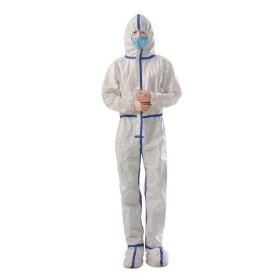 Hospital ICU Protective Isolation Gown Suit Nontoxic White Disposable