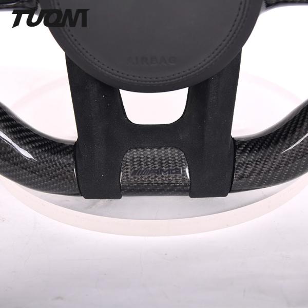 LED Mercedes Car Carbon Fiber Steering Wheel W204 Amg Benz Perforated Leather