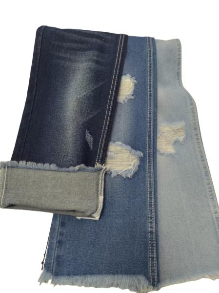 High quality 90%Cotton No stretch Cotton Polyester Rayon DARK INDIGO 7*7 Denim fabric  JSD3359 for fashion jeans