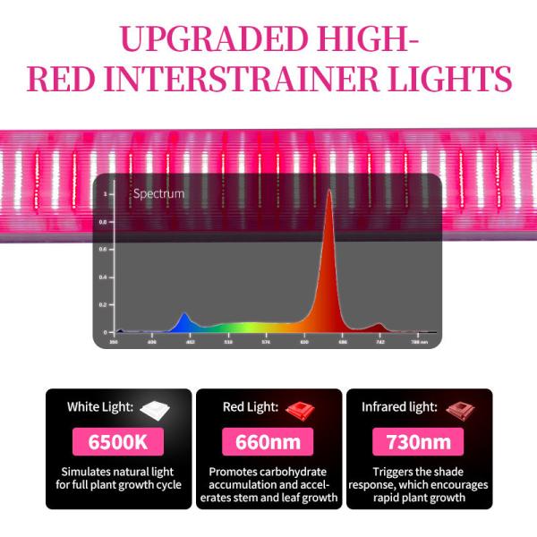 Customizable Samsung Chips Higher Yield Far Red Spectrum 120W 150W 4ft Under Canopy LED Grow Lighting