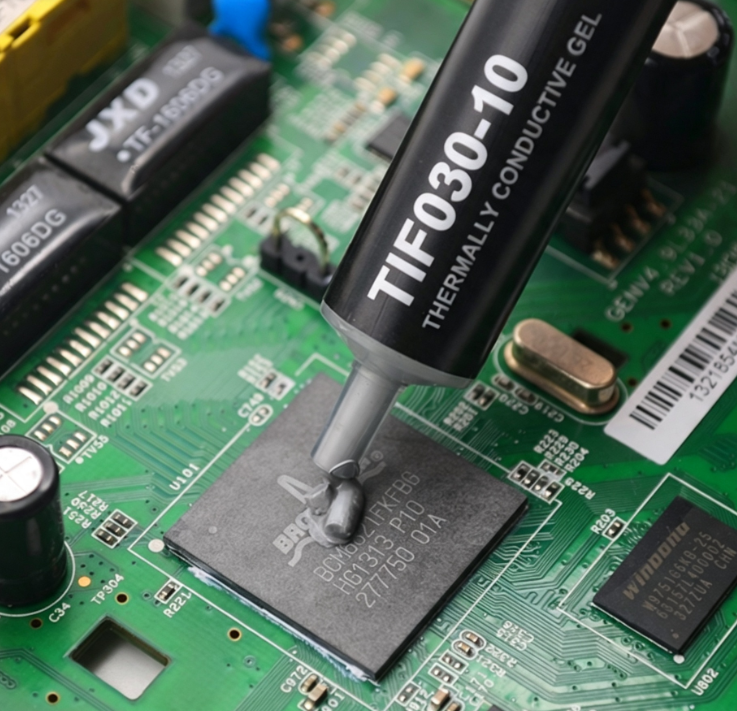 TIF030-10 Soft Silicone Based Thermal Conductive Gel With High Viscosity And 3.0W/MK Thermal Conductivity Designed For Heat Dissipation In Telecom