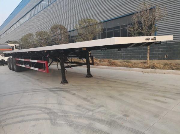 Steel Flatbed 40feet 50 Ton Container Shipping Semi Trailer Transport Truck Trailer