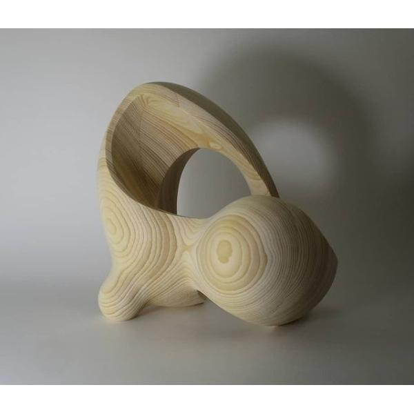 Minimalist Design Hand Carved Wood Sculptures For Exhibition