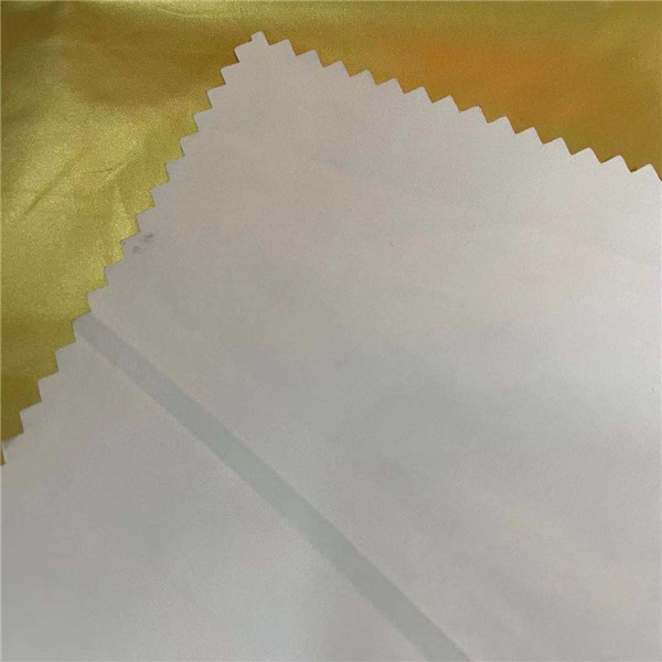 Ткань 50D*50D 100gsm 150cm выключателя зимы золота 100% полиэстер украшенная лиственным орнаментом водоустойчивое