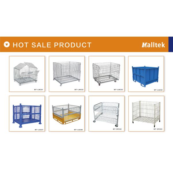 Customize Stacking Wire Mesh Cage With Heavy Duty