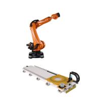 Robô industrial da linha central do braço KR210 R2700 6 do robô industrial de KUKA com o trilho linear para a picareta e o lugar