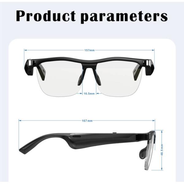 Intelligent Bluetooth Glasses HD Stereo Sound UV Protection For Men Women