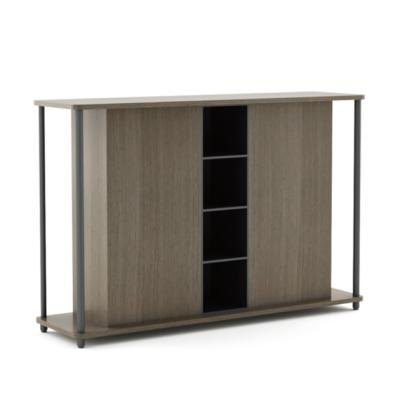 FLEX Sleek Finish Executive Desk Hutch Multi Purpose Shelving Storage Cabinet For Office Spaces