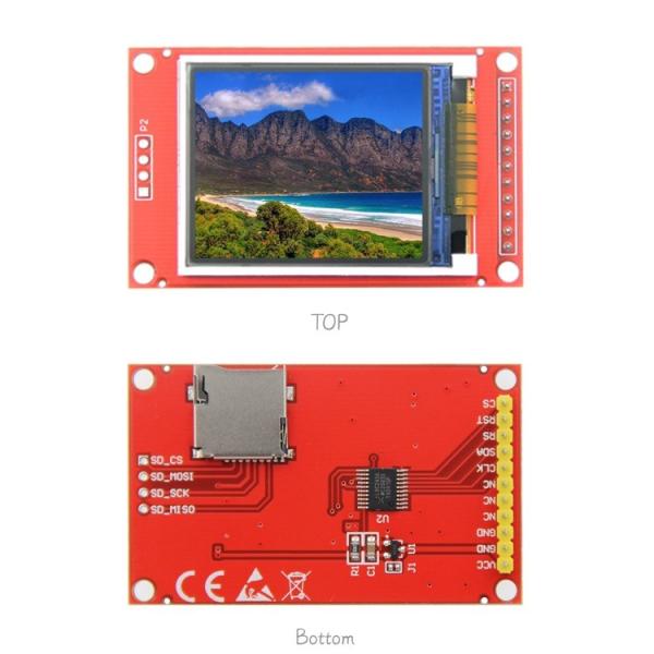 1.8 pouces module TFT LCD avec PCBA 128X160 résolution 4 fils interface SPI conduite IC ST7735S