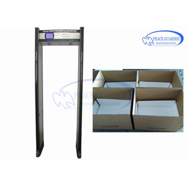 Integrated 8 Hours Battery Door Frame Metal Detector Gate With Security Camera