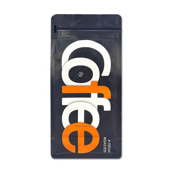 Custom Full Printing Matte Plastic Packaging Bags With Square Bottom And Zipper Top