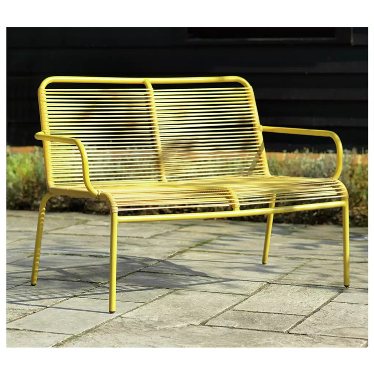Villa AJUNION 4 Seater Metal Garden Furniture Balcony Patio Set Bistro Set Steel Garden Set