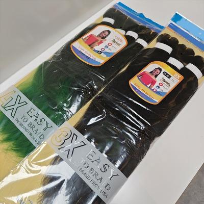 100g Pre Separated Braiding Hair 24 Inch Unfolded 48 Inch Hair Extension For Custom Braids