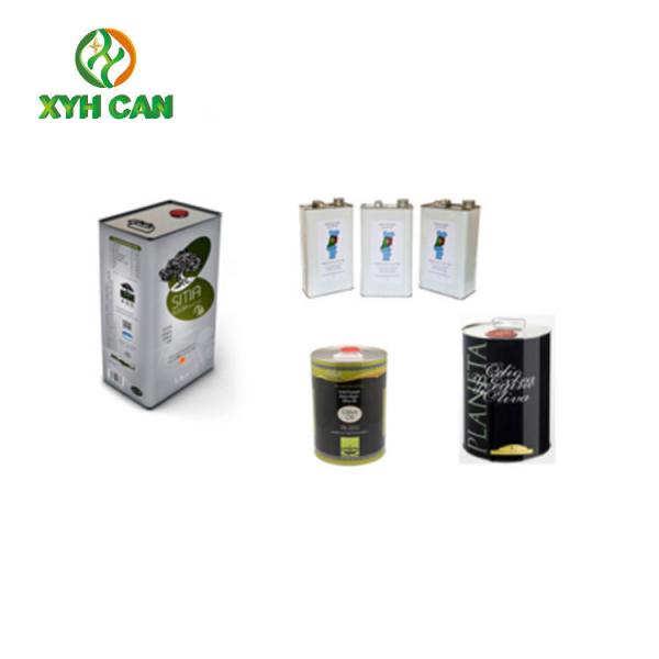 Lata de lata redonda do azeite do produto comestível/recipientes de alimento recicláveis da lata