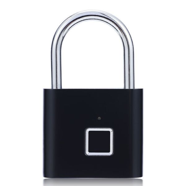 Fingerprint Padlock USB Rechargeable Security Keyless Lock IP67 Waterproof Indoor Outdoor Zinc Alloy Smart Padlock Custom Logo