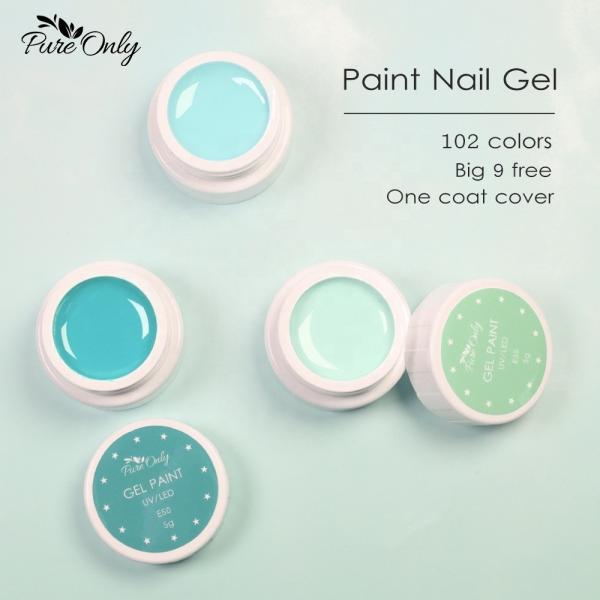 Professional Non-Toxic Gel Nail Polish for Salon Easy Soak Off Custom Glitter Painting and Arylic Material