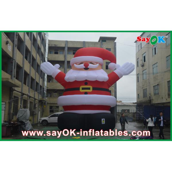 Раздувная высота красное большое Кристмас Санта Клаус украшений 8m праздника с тканью Оксфорда