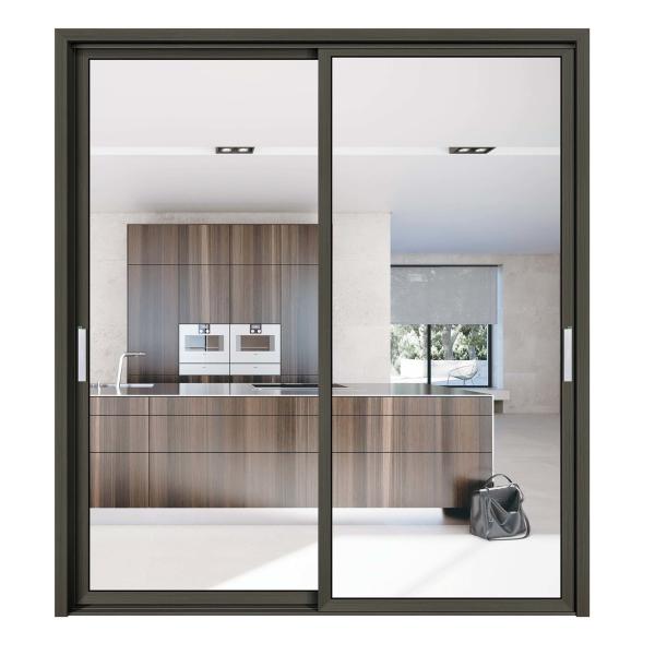 70 Coeficiente de isolamento térmico Portas de vidro deslizantes de alumínio para design contemporâneo