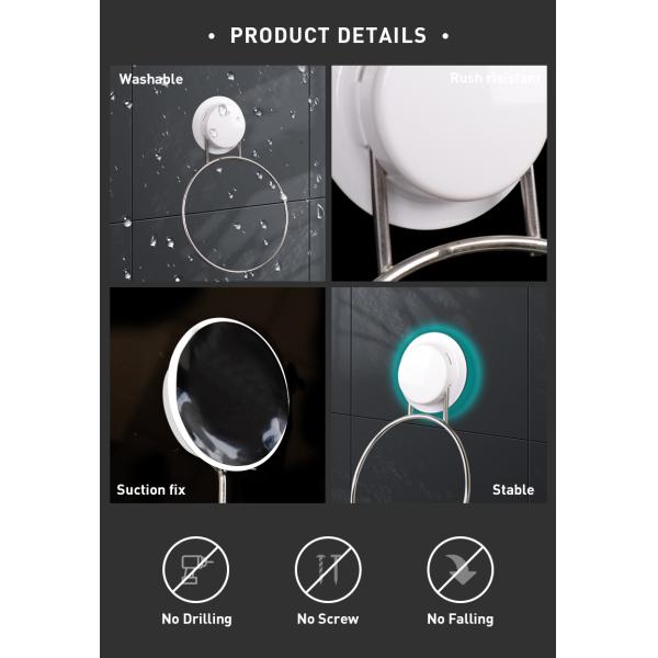 держатель кольца полотенца ванной комнаты нержавеющей стали 150мм фиксированный всасыванием ОДМ