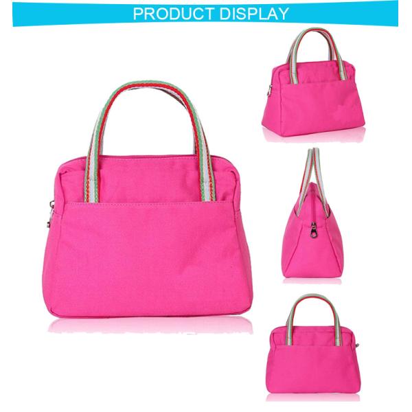 Цвет сумок Тоте женщин холста романтичный розовый соответствующий для выдвиженческого подарка