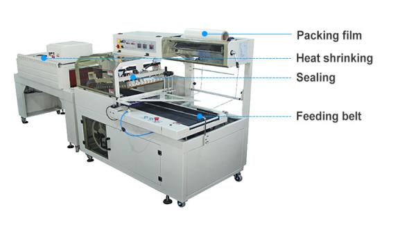 Heat Tunnel Box Plastic Film Shrink Wrapping Packaging Machine Automatic L Type Shrink Wrapper Machine