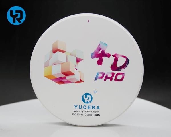 YUCERA 4D PRO Zirconia Block NEW Printing 14mm Open System CAD CAM Dental Zirconia Blocks 4D Explore Multilayer Ceramic Blocks